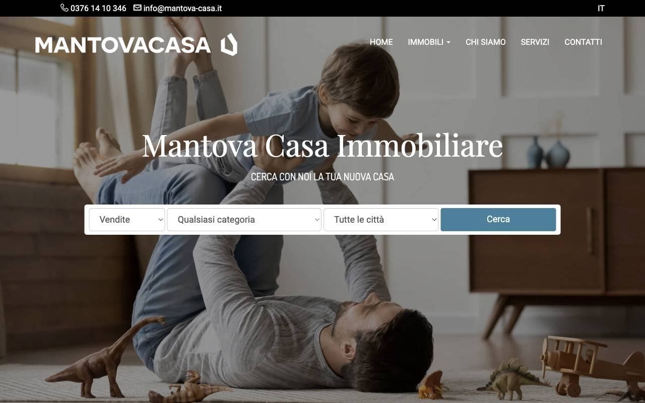 Anteprima della Tipologia 17: homepage dell’esempio 1