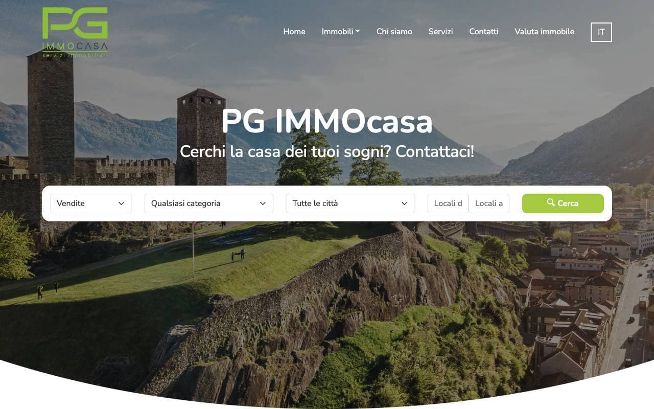 Anteprima della Tipologia 19: homepage dell’esempio 1