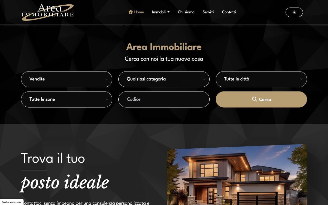 Anteprima della Tipologia 22: homepage dell’esempio 1